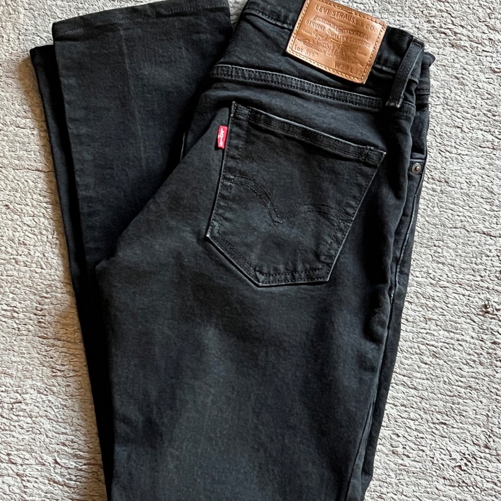 Levi's premium 511 black denim jean